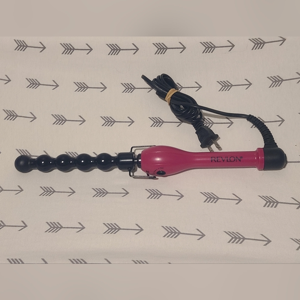 Revlon Clipless Ball Styling Wand 1” Barrel Pro High Heat Tourmaline Ceramic EUC